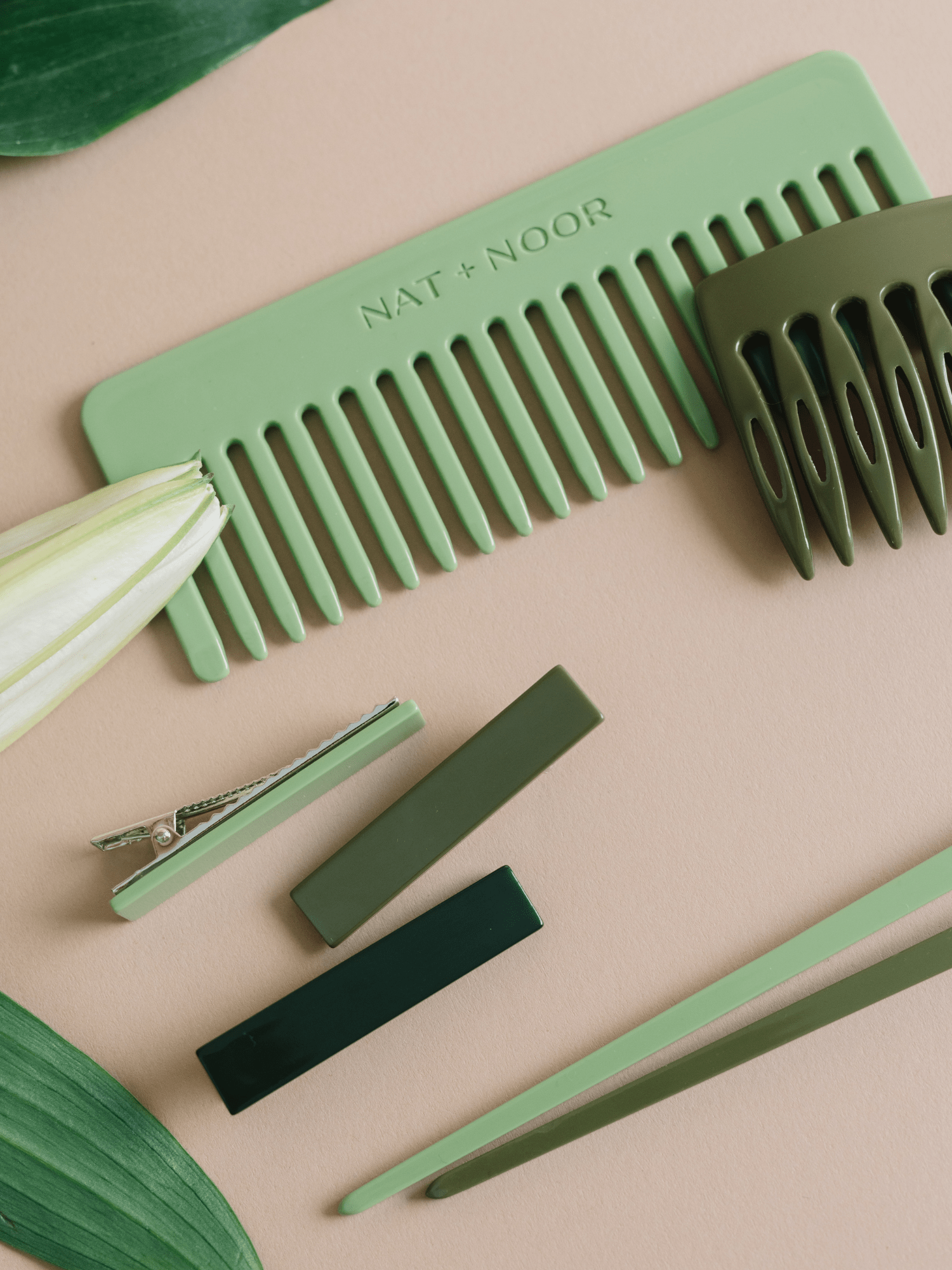 Side Hair Comb - Okra