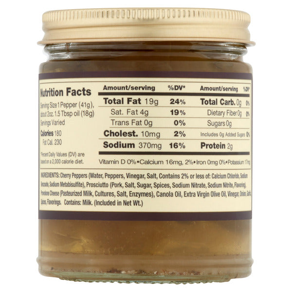 Prosciutto-Stuffed Pepper Shooters