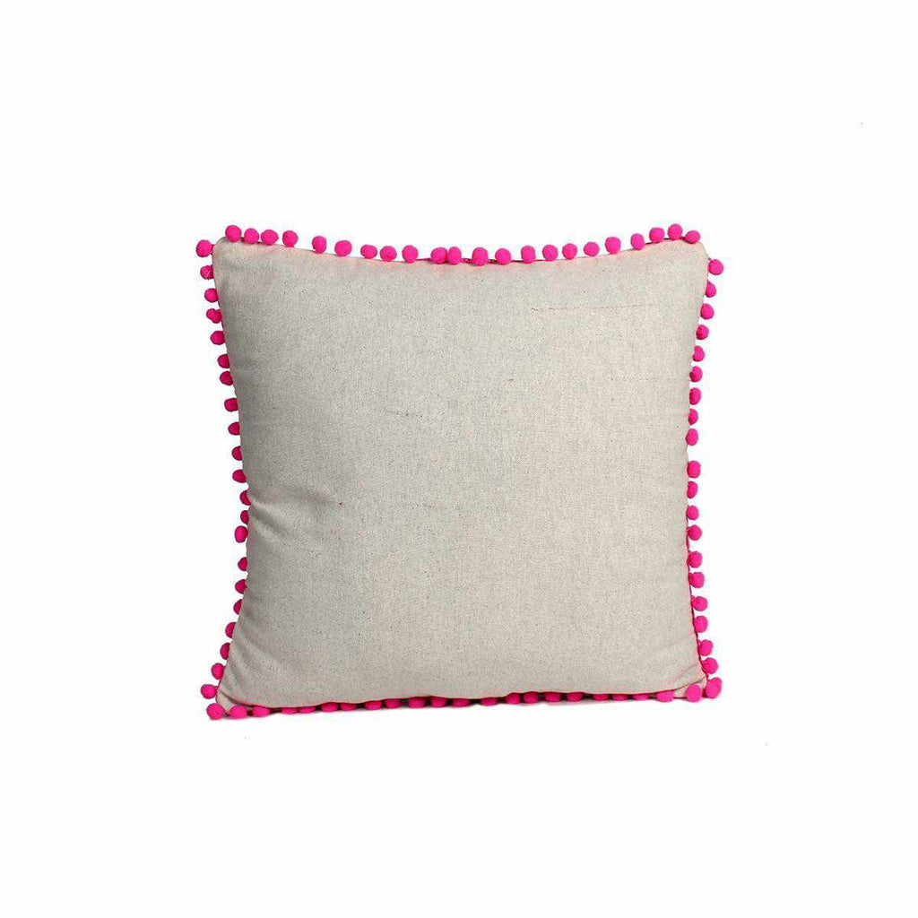 Sienna Pom Pom Pillow Cover - Thailand Decor La Vie Bien Sienna Pom Pom Pillow Cover - Thailand