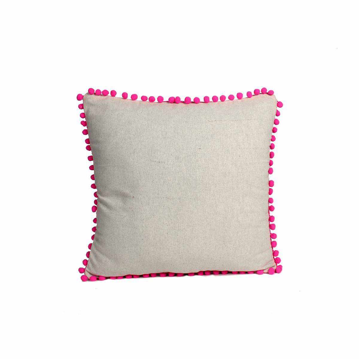 Sienna Pom Pom Pillow Cover - Thailand Decor La Vie Bien Sienna Pom Pom Pillow Cover - Thailand