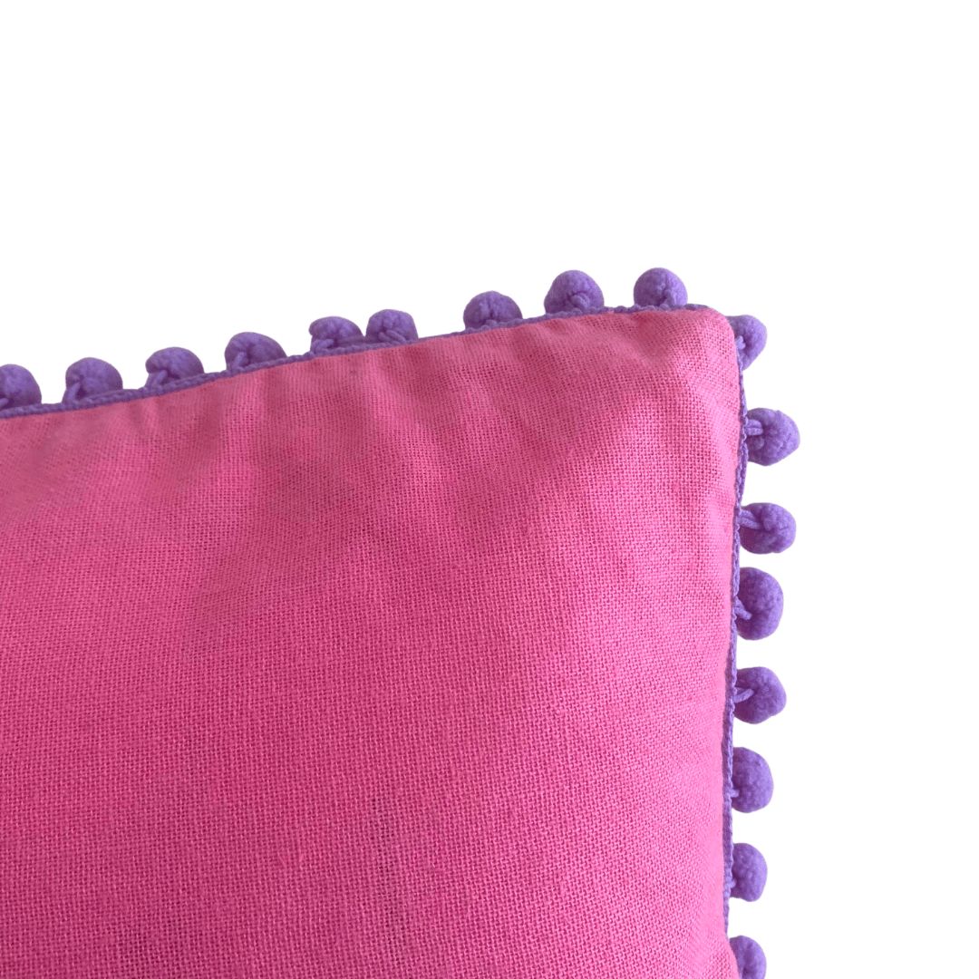 Sienna Pom Pom Pillow Cover - Thailand Decor La Vie Bien Sienna Pom Pom Pillow Cover - Thailand