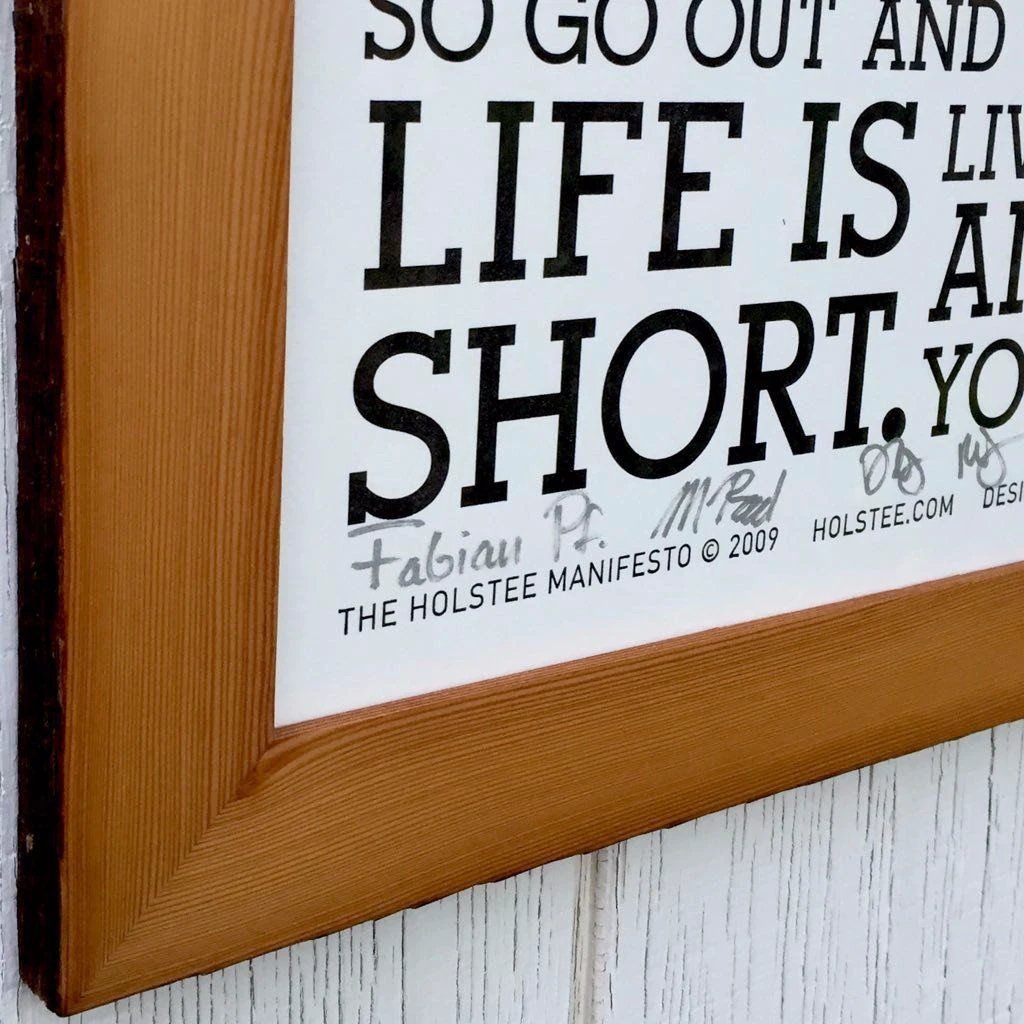 Signed Holstee Manifesto Poster by Holstee