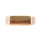 Signet Orange Sponge Coral and Bronze In The Hole Ring by Barse Jewelry