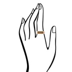 Signet Orange Sponge Coral and Bronze In The Hole Ring by Barse Jewelry