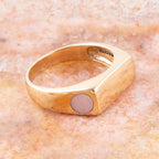Signet Pink Opal and Bronze In The Hole Ring by Barse Jewelry