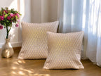 Silk Cushion or Pillow Cover with Full Sequence Design, Set of 2 Cushion Cover La Vie Bien Silk Cushion or Pillow Cover with Full Sequence Design, Set of 2