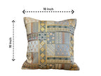 Silk Cushion or Pillow Cover with Heavy Traditional Indian Thread Work, Set of 2 Cushion Cover La Vie Bien Silk Cushion or Pillow Cover with Heavy Traditional Indian Thread Work, Set of 2