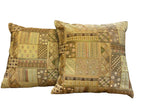 Silk Cushion or Pillow Cover with Heavy Traditional Indian Thread Work, Set of 2 Cushion Cover La Vie Bien Silk Cushion or Pillow Cover with Heavy Traditional Indian Thread Work, Set of 2