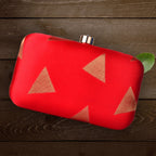 Silk with Golden Zari Clutch La Vie Bien Silk with Golden Zari Clutch
