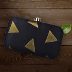 Silk with Golden Zari Clutch La Vie Bien Silk with Golden Zari Clutch