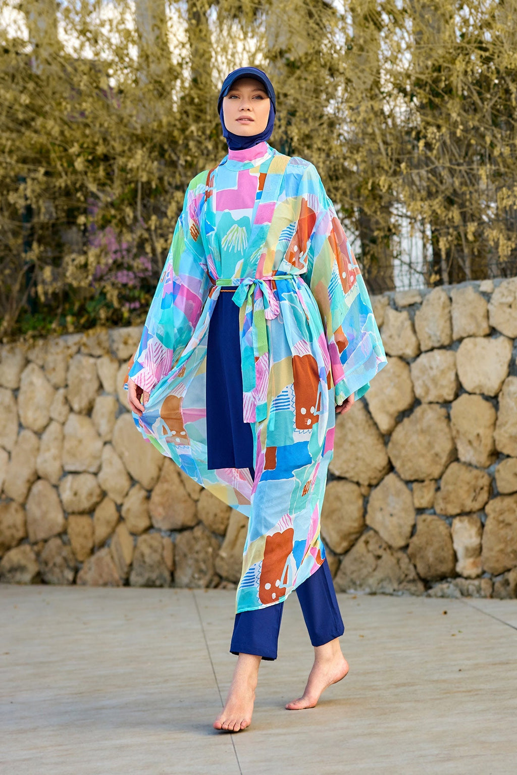 Silky Modest Full Coverage Kimono – Lightweight Elegant Beach Cover P2506 Pareo La Vie Bien Silky Modest Full Coverage Kimono – Lightweight Elegant Beach Cover P2506