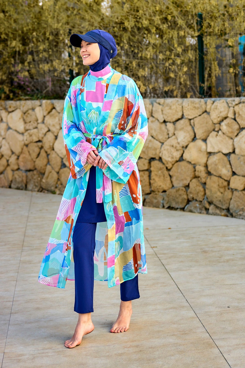 Silky Modest Full Coverage Kimono – Lightweight Elegant Beach Cover P2506 Pareo La Vie Bien Silky Modest Full Coverage Kimono – Lightweight Elegant Beach Cover P2506