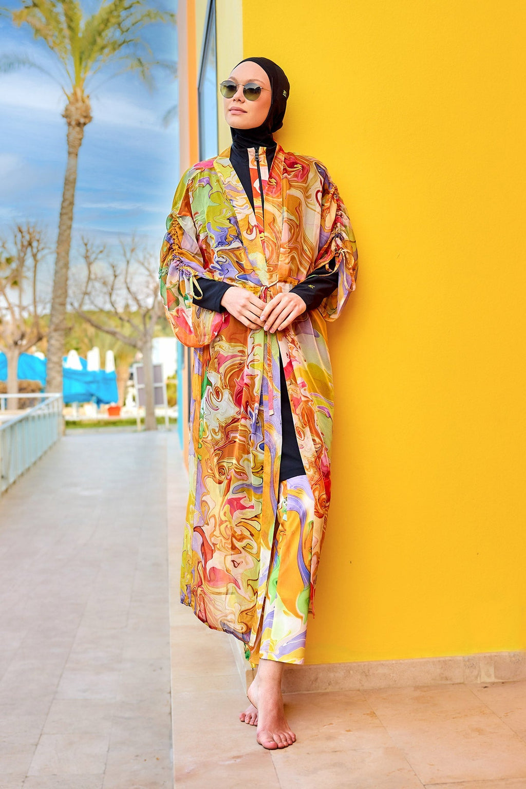 Silky Modest Full Coverage Kimono – Lightweight Elegant Beach Cover P2512 Pareo La Vie Bien Silky Modest Full Coverage Kimono – Lightweight Elegant Beach Cover P2512