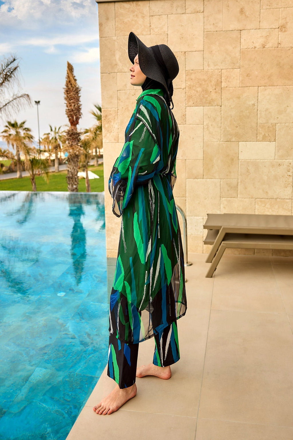 Silky Modest Full Coverage Kimono – Lightweight Elegant Swim Cover P2503-1 Pareo La Vie Bien Silky Modest Full Coverage Kimono – Lightweight Elegant Swim Cover P2503-1