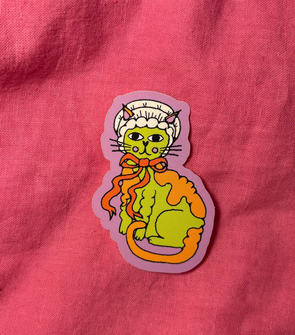 Silly Cat Sticker Stickers La Vie Bien Silly Cat Sticker