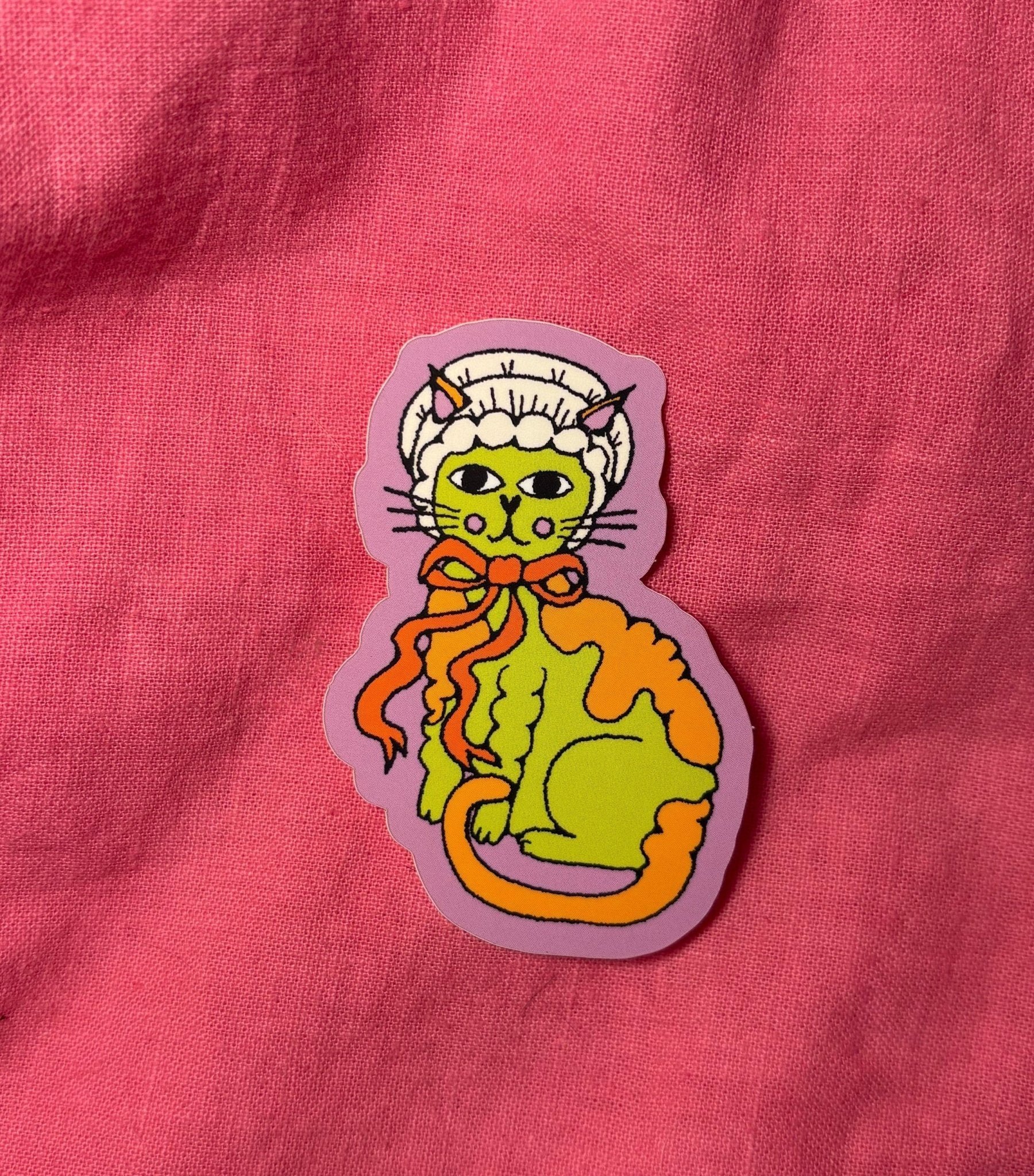 Silly Cat Sticker Stickers La Vie Bien Silly Cat Sticker