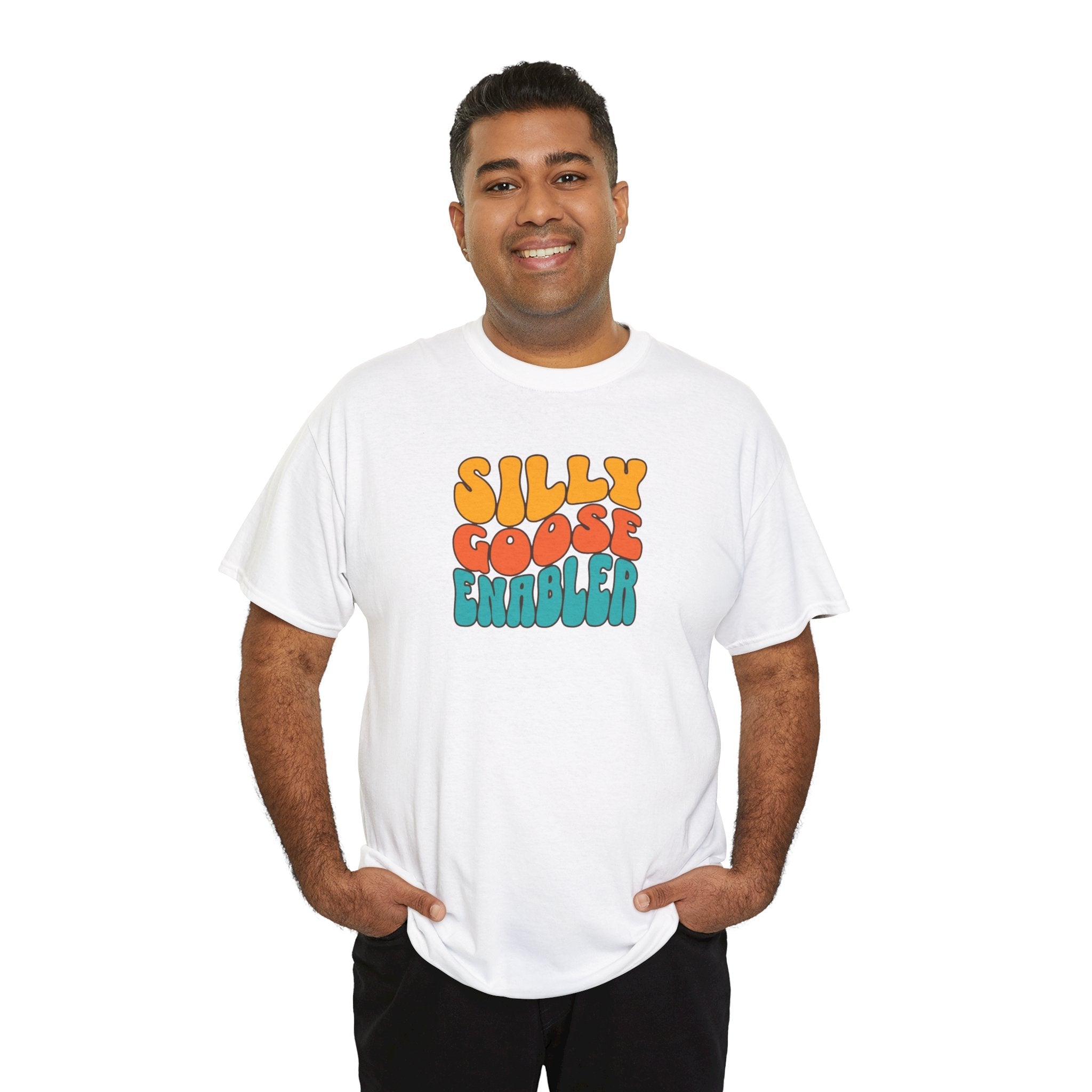 Silly Goose Enabler retro style Tee shirt T-Shirt La Vie Bien Silly Goose Enabler retro style Tee shirt