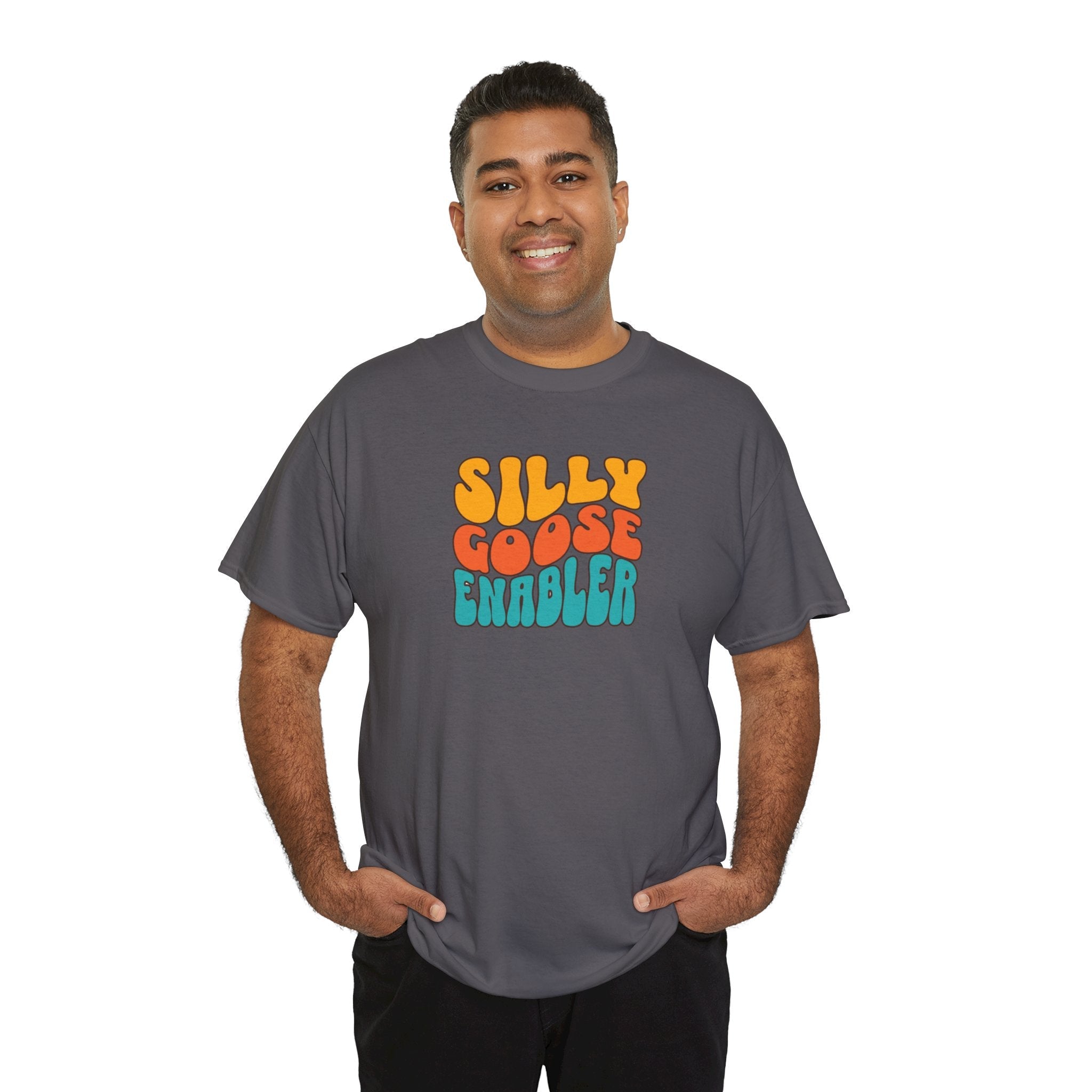 Silly Goose Enabler retro style Tee shirt T-Shirt La Vie Bien Silly Goose Enabler retro style Tee shirt