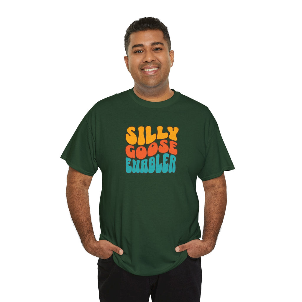 Silly Goose Enabler retro style Tee shirt T-Shirt La Vie Bien Silly Goose Enabler retro style Tee shirt