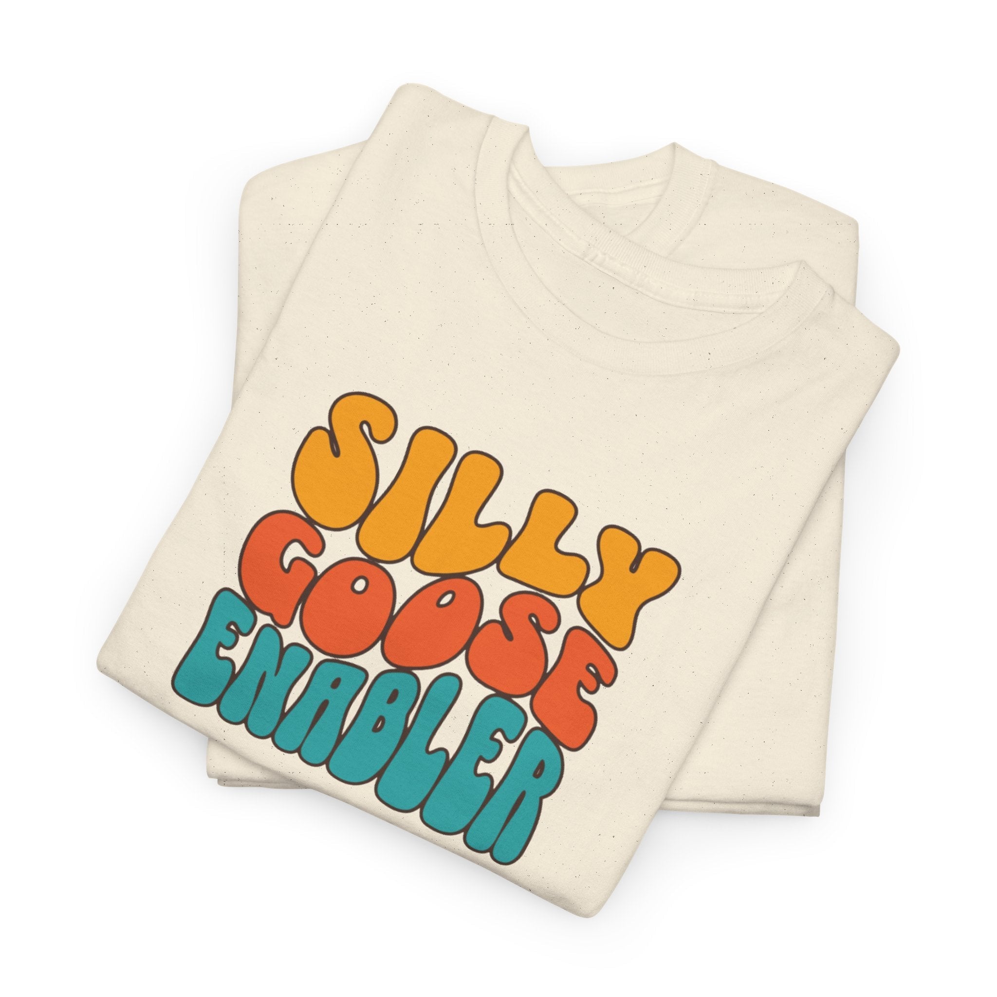 Silly Goose Enabler retro style Tee shirt T-Shirt La Vie Bien Silly Goose Enabler retro style Tee shirt
