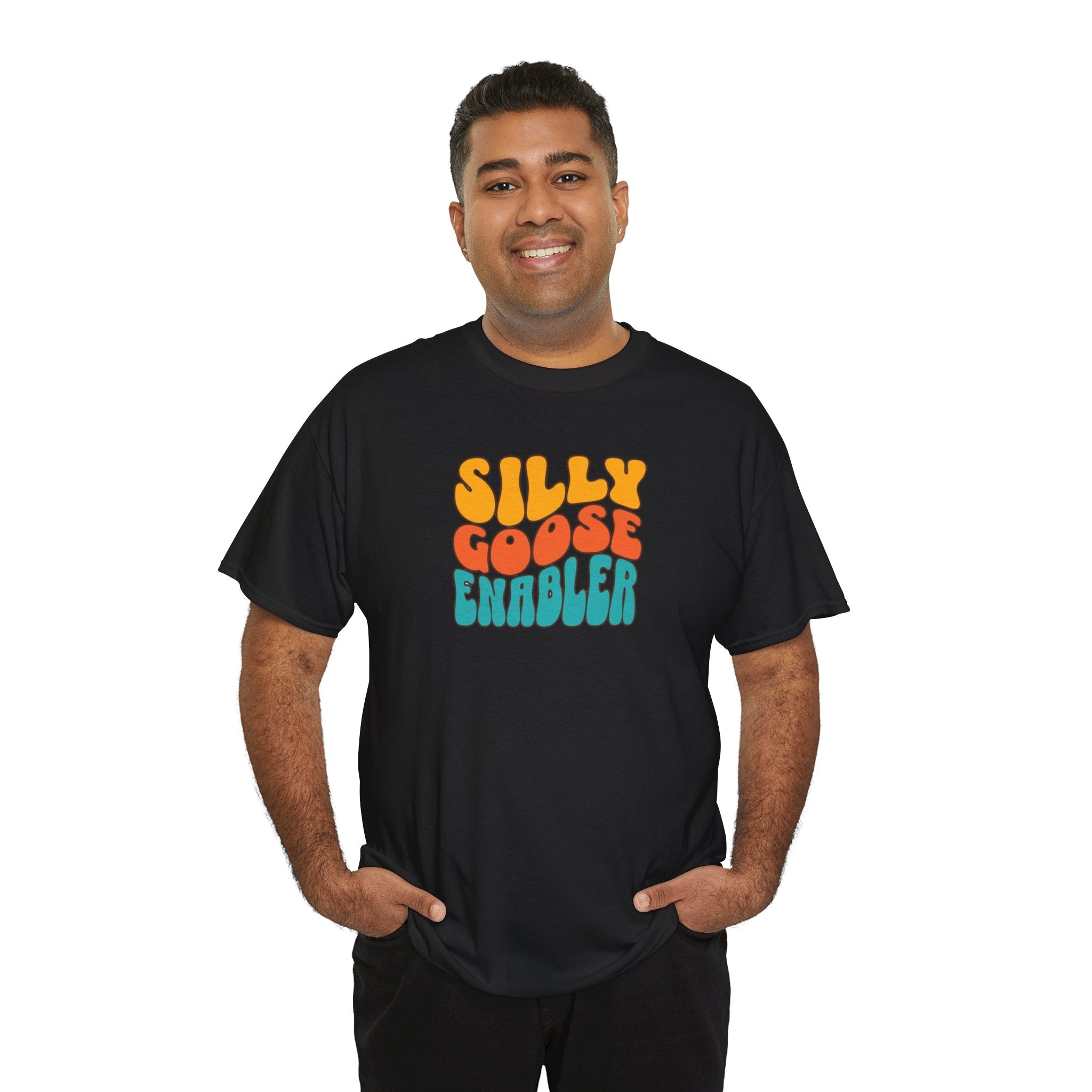 Silly Goose Enabler retro style Tee shirt T-Shirt La Vie Bien Silly Goose Enabler retro style Tee shirt