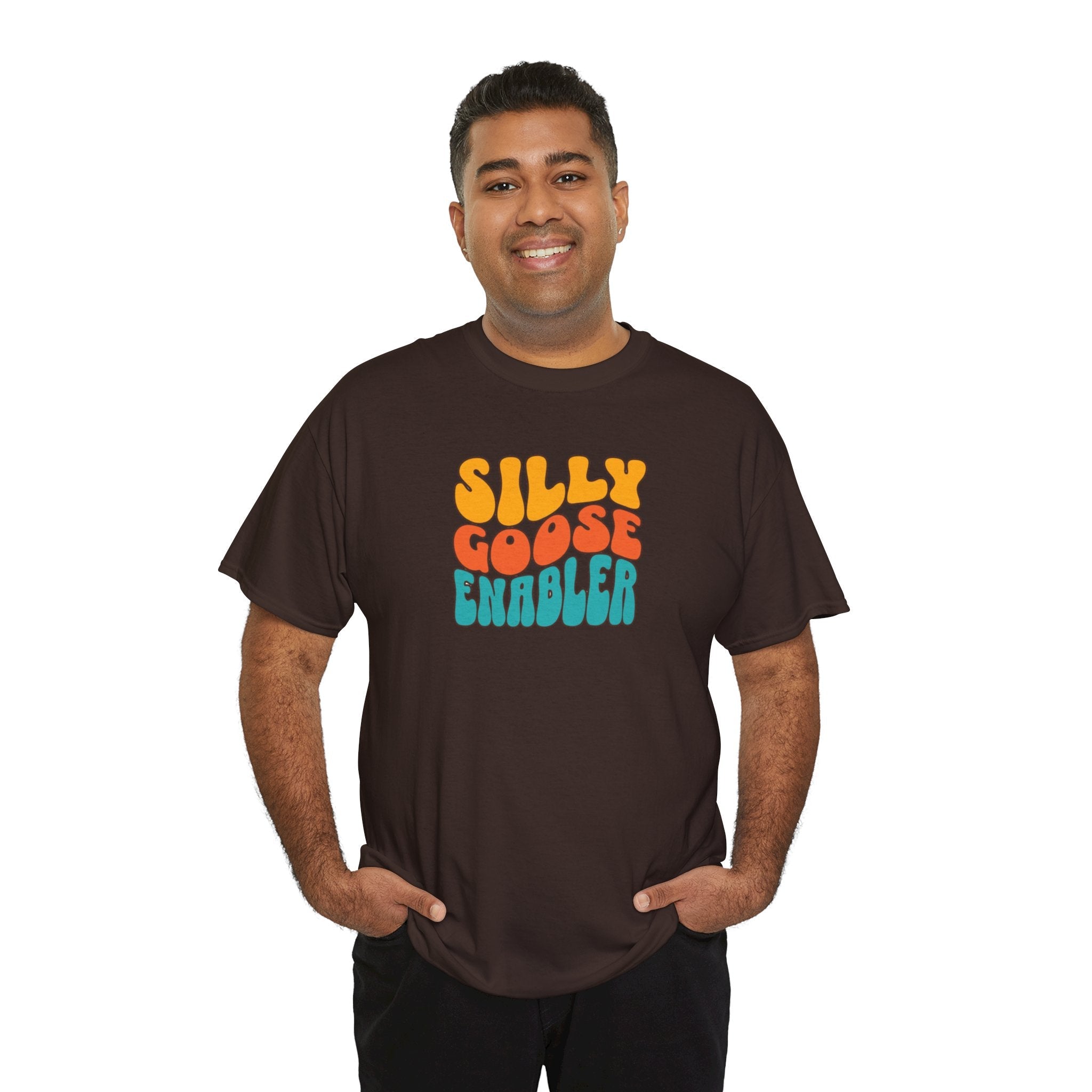 Silly Goose Enabler retro style Tee shirt T-Shirt La Vie Bien Silly Goose Enabler retro style Tee shirt