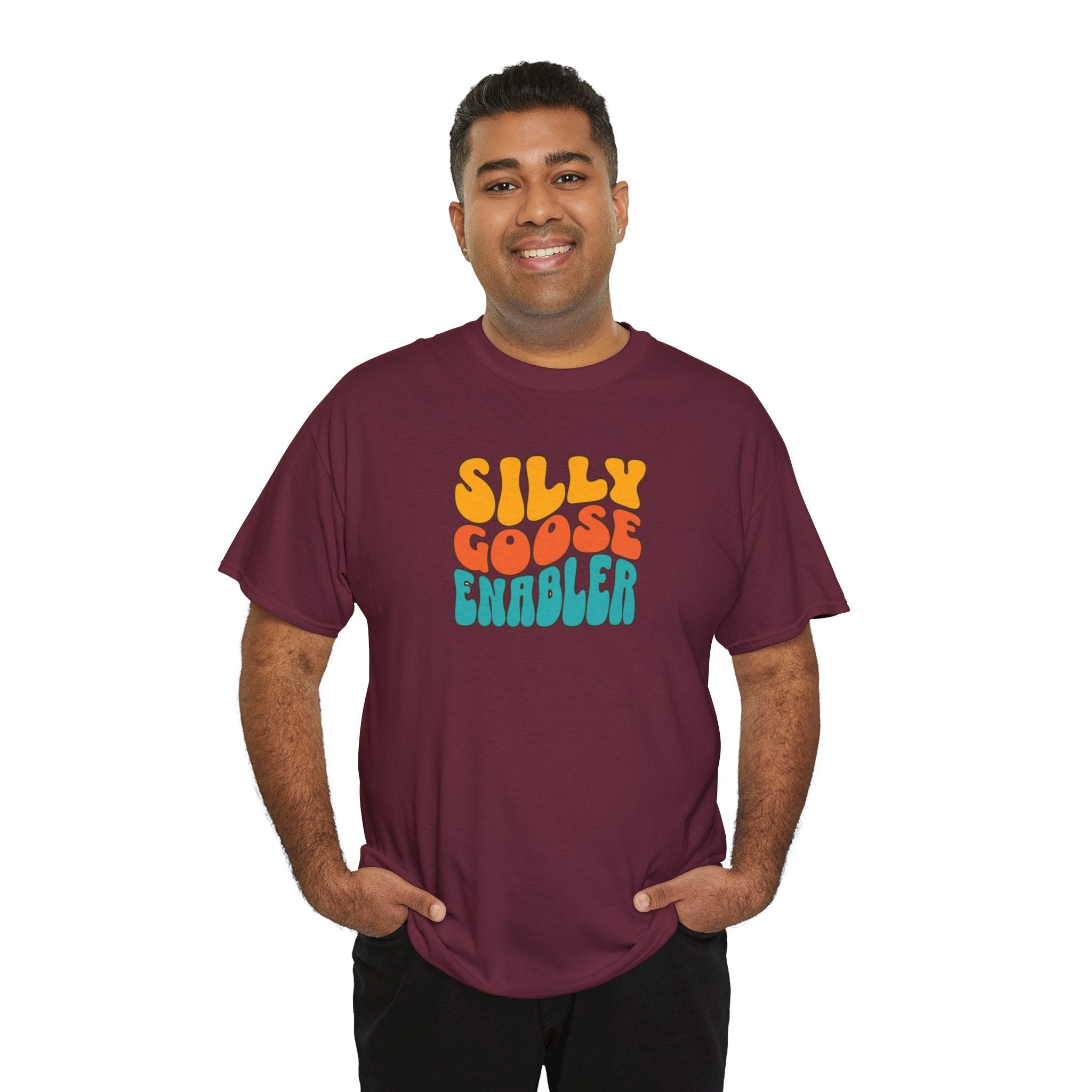 Silly Goose Enabler retro style Tee shirt T-Shirt La Vie Bien Silly Goose Enabler retro style Tee shirt