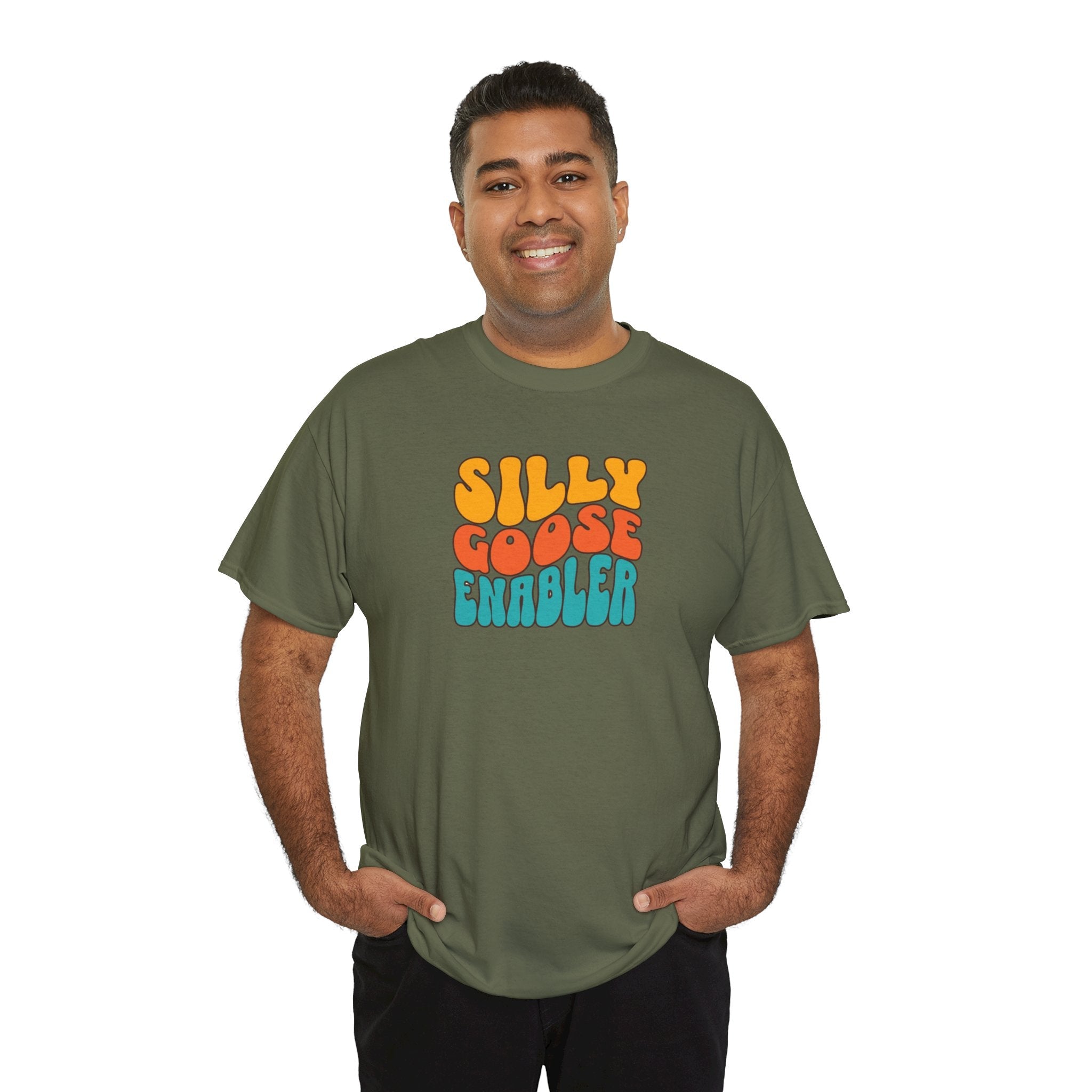 Silly Goose Enabler retro style Tee shirt T-Shirt La Vie Bien Silly Goose Enabler retro style Tee shirt