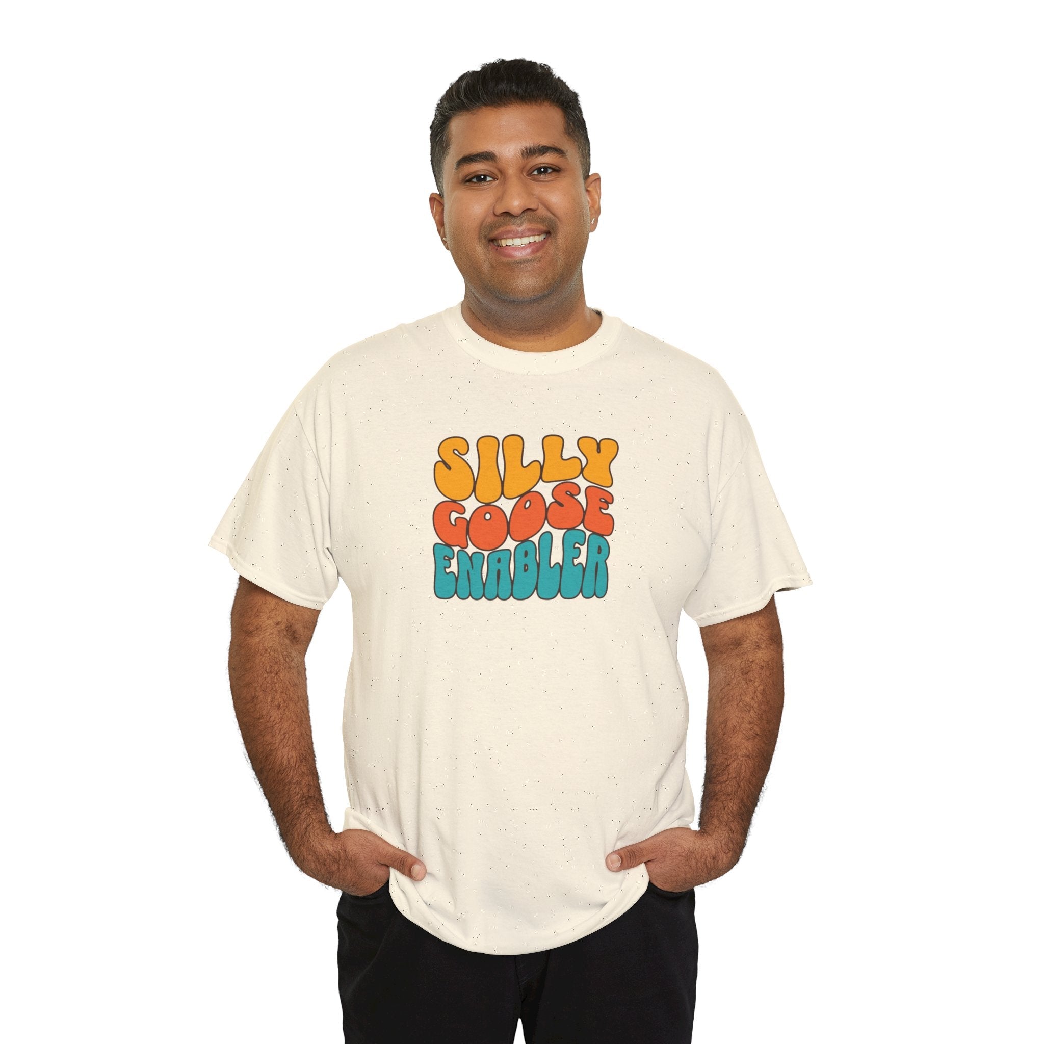 Silly Goose Enabler retro style Tee shirt T-Shirt La Vie Bien Silly Goose Enabler retro style Tee shirt