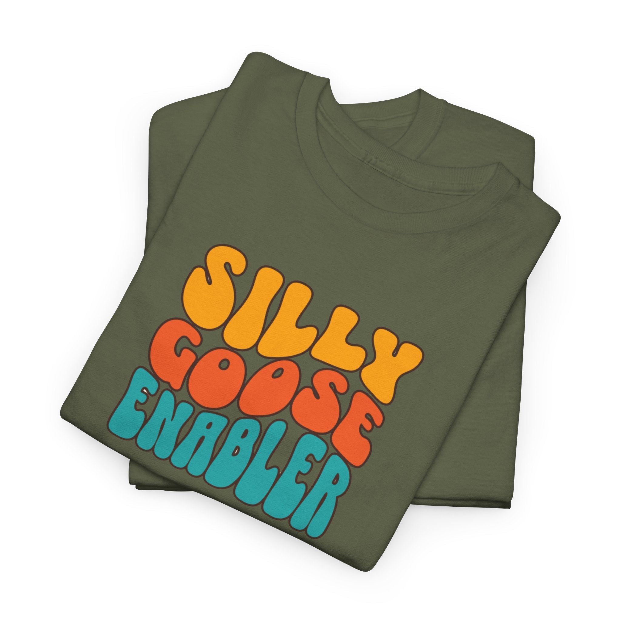 Silly Goose Enabler retro style Tee shirt T-Shirt La Vie Bien Silly Goose Enabler retro style Tee shirt