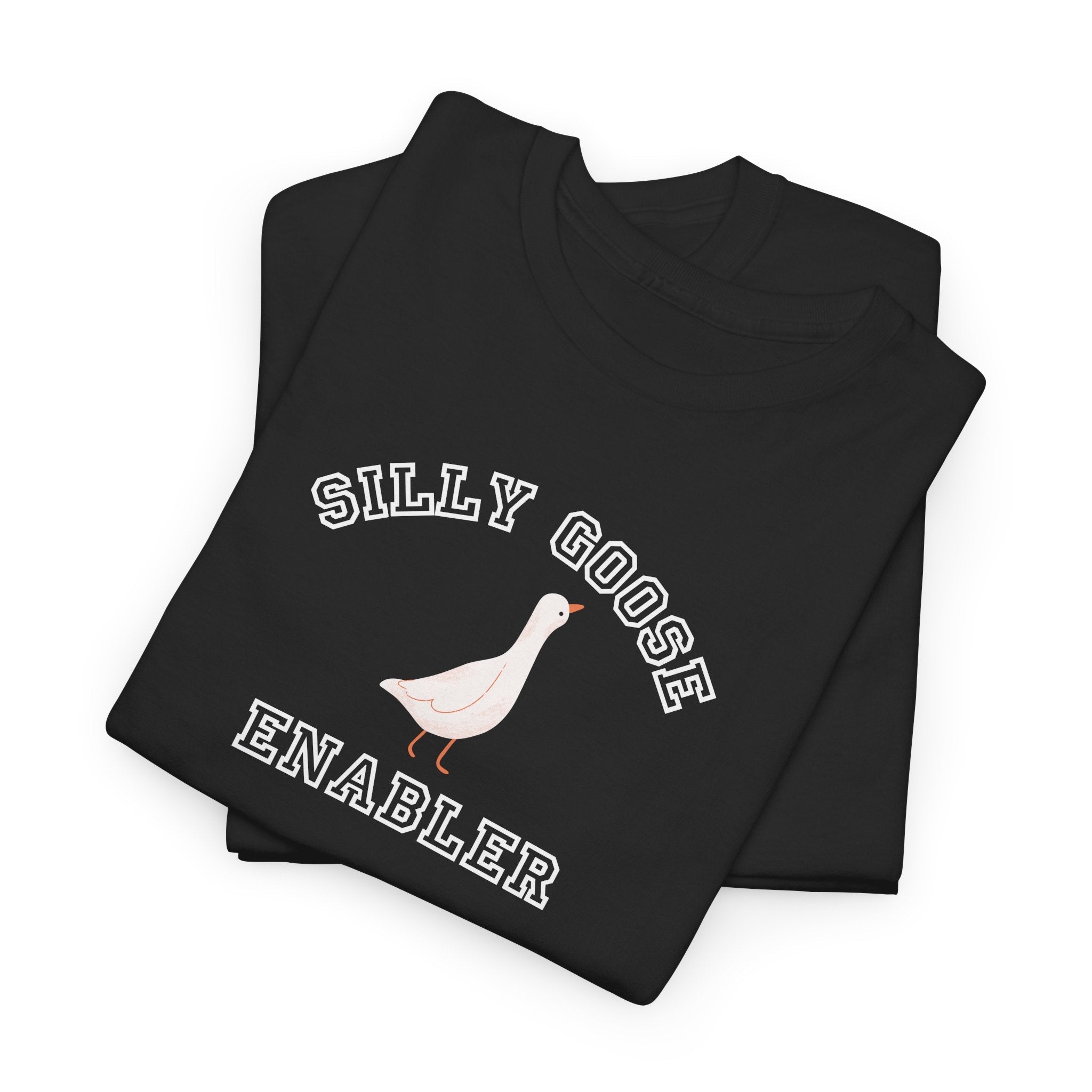 Silly Goose Enabler T-Shirt, funny Goose Graphic Tee, Funny Bird Shirt T-Shirt La Vie Bien Silly Goose Enabler T-Shirt, funny Goose Graphic Tee, Funny Bird Shirt