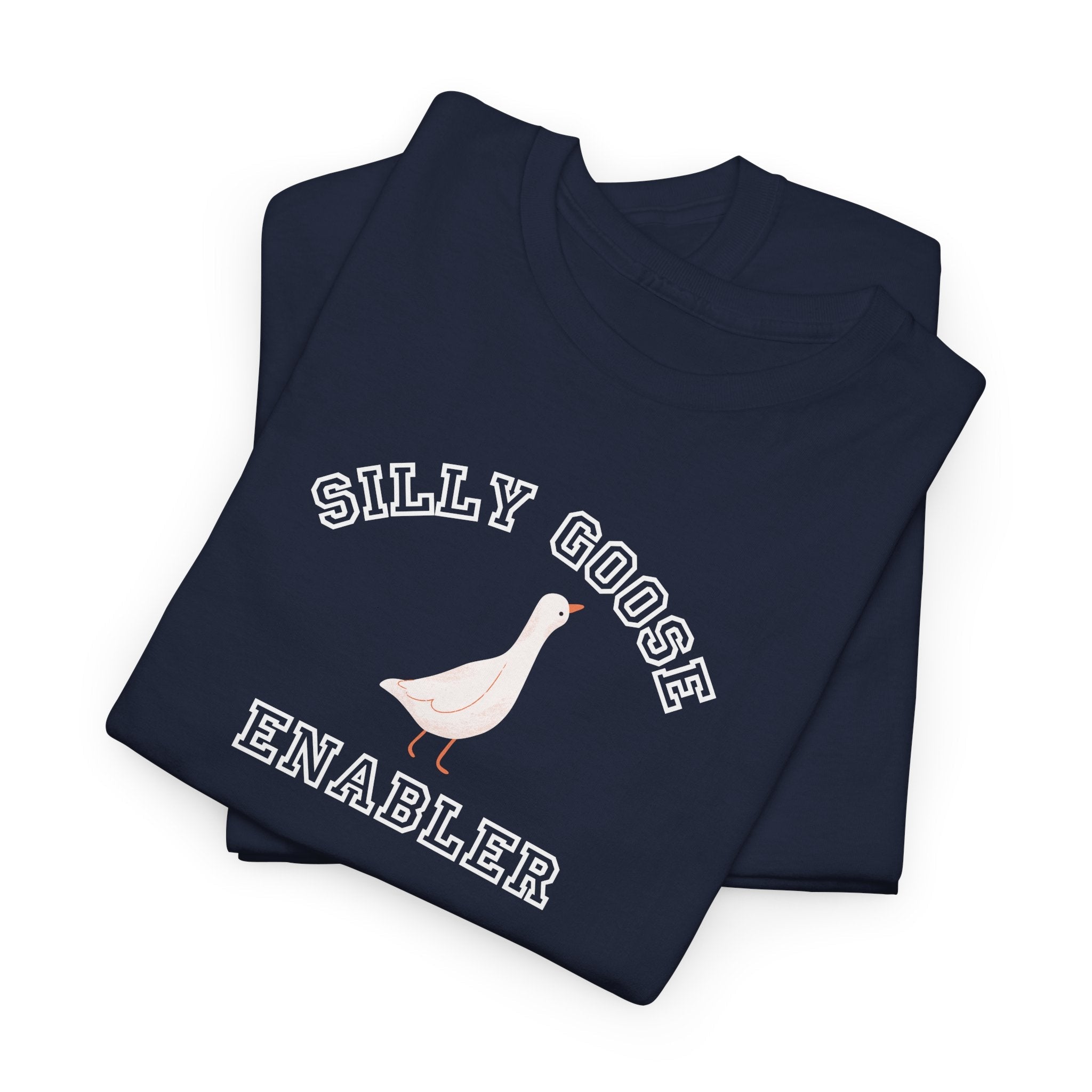 Silly Goose Enabler T-Shirt, funny Goose Graphic Tee, Funny Bird Shirt T-Shirt La Vie Bien Silly Goose Enabler T-Shirt, funny Goose Graphic Tee, Funny Bird Shirt