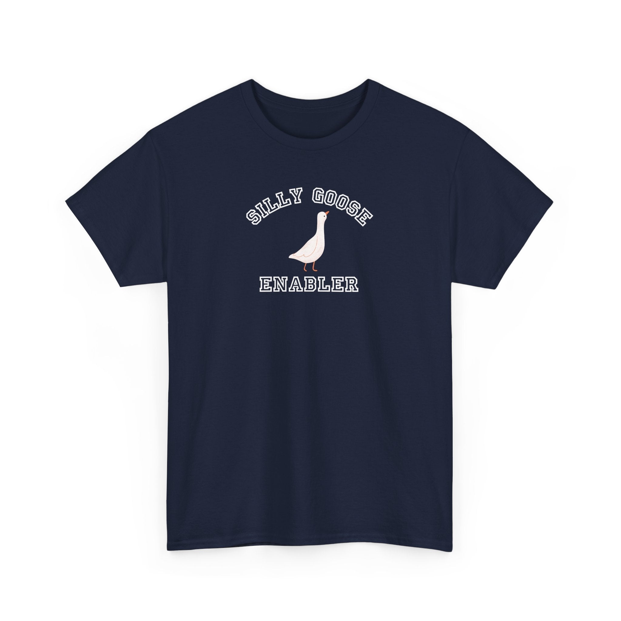 Silly Goose Enabler T-Shirt, funny Goose Graphic Tee, Funny Bird Shirt T-Shirt La Vie Bien Silly Goose Enabler T-Shirt, funny Goose Graphic Tee, Funny Bird Shirt