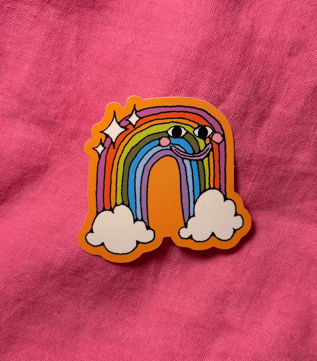 Silly Rainbow Sticker Stickers La Vie Bien Silly Rainbow Sticker