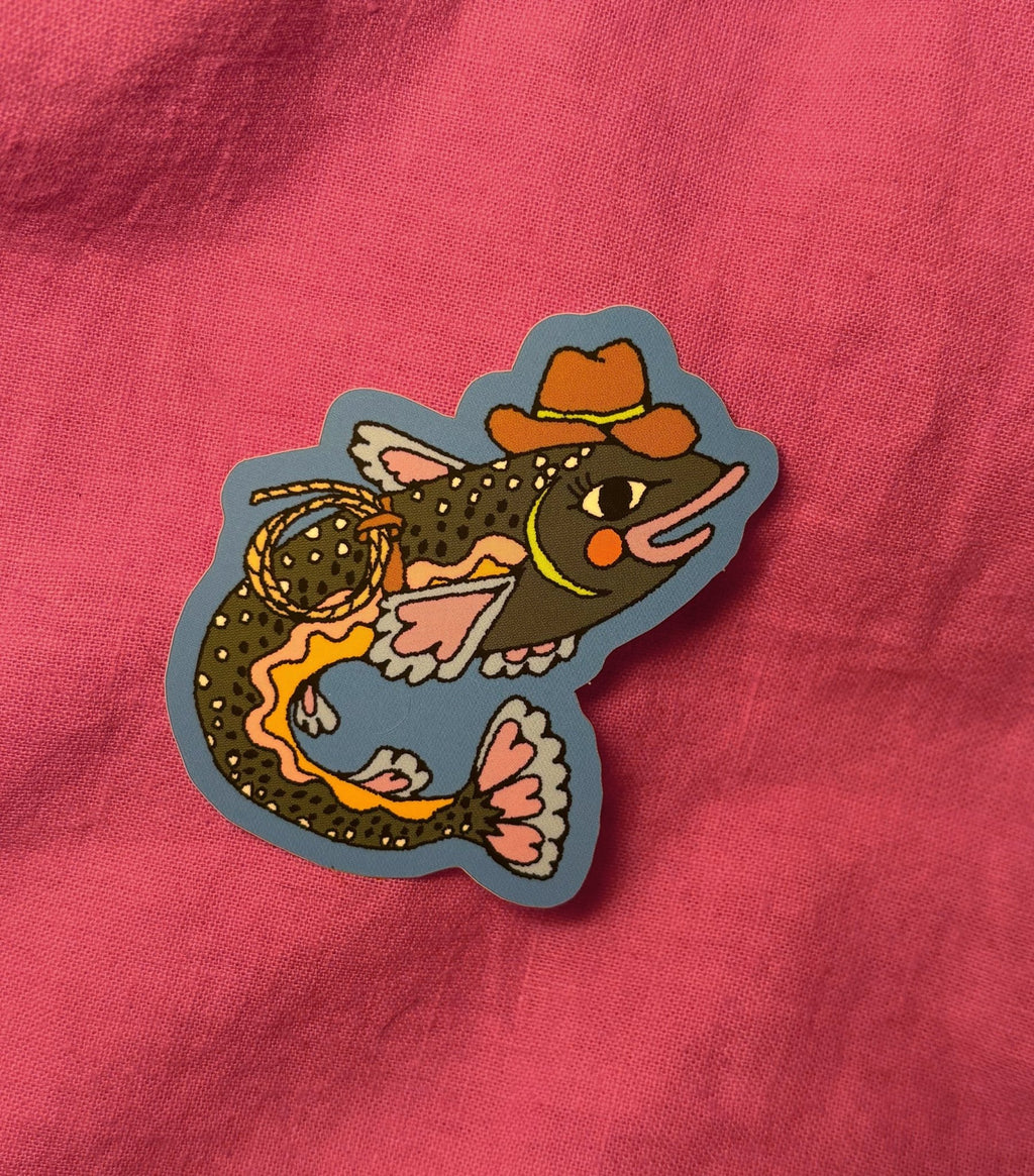 Silly Trout Sticker Stickers La Vie Bien Silly Trout Sticker