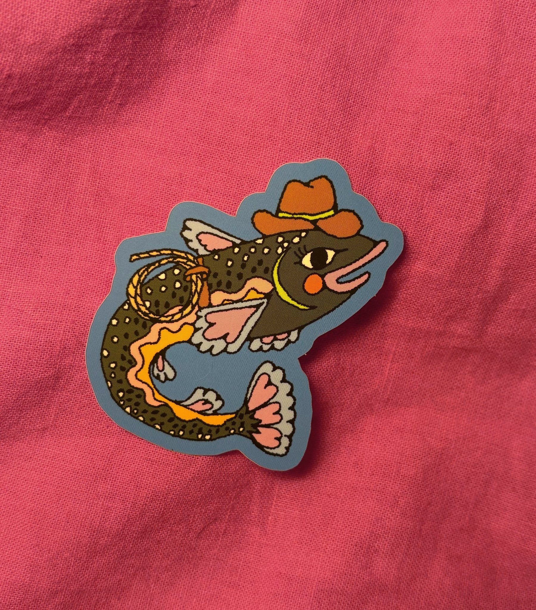 Silly Trout Sticker Stickers La Vie Bien Silly Trout Sticker