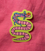 Silly Worm Sticker Stickers La Vie Bien Silly Worm Sticker