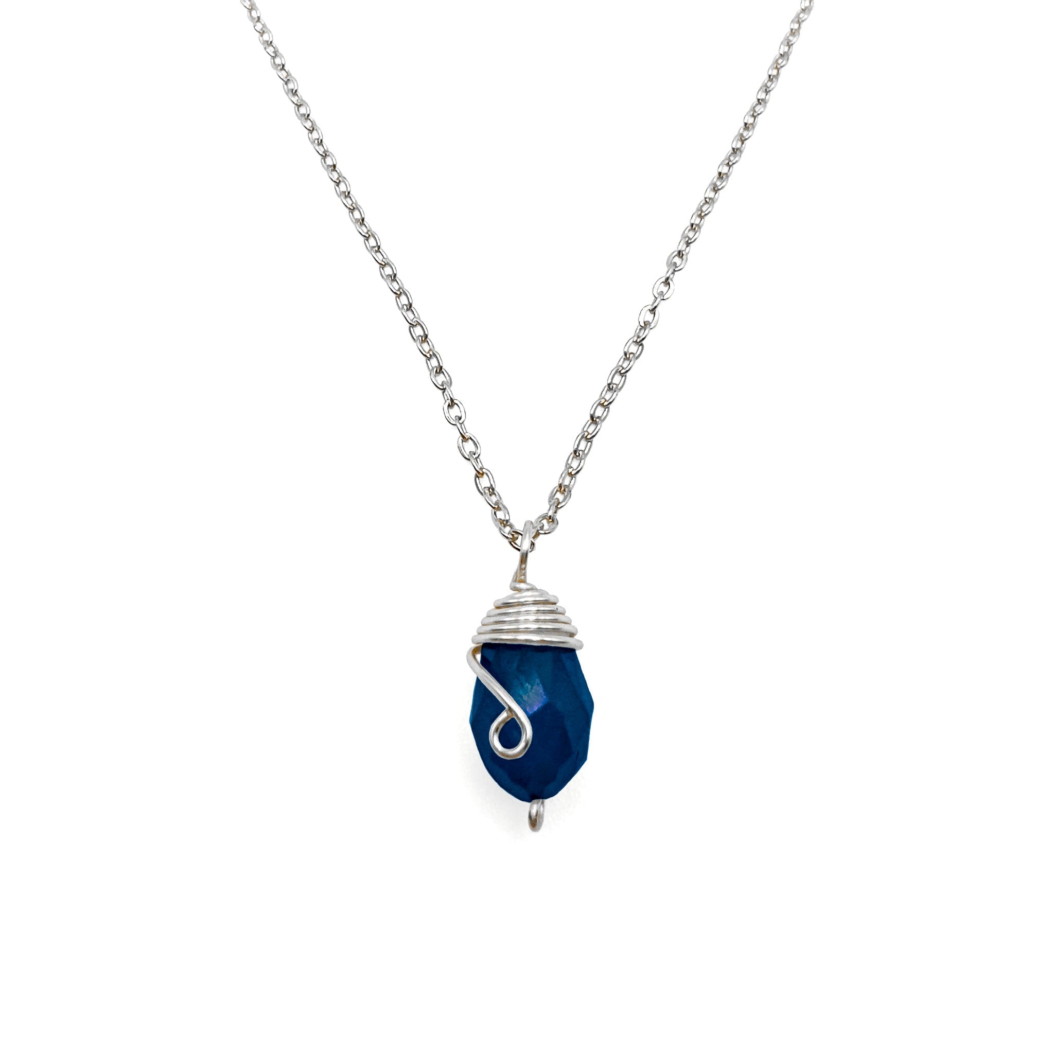 Silver Birthstone necklace by Alegria Accessories Inc