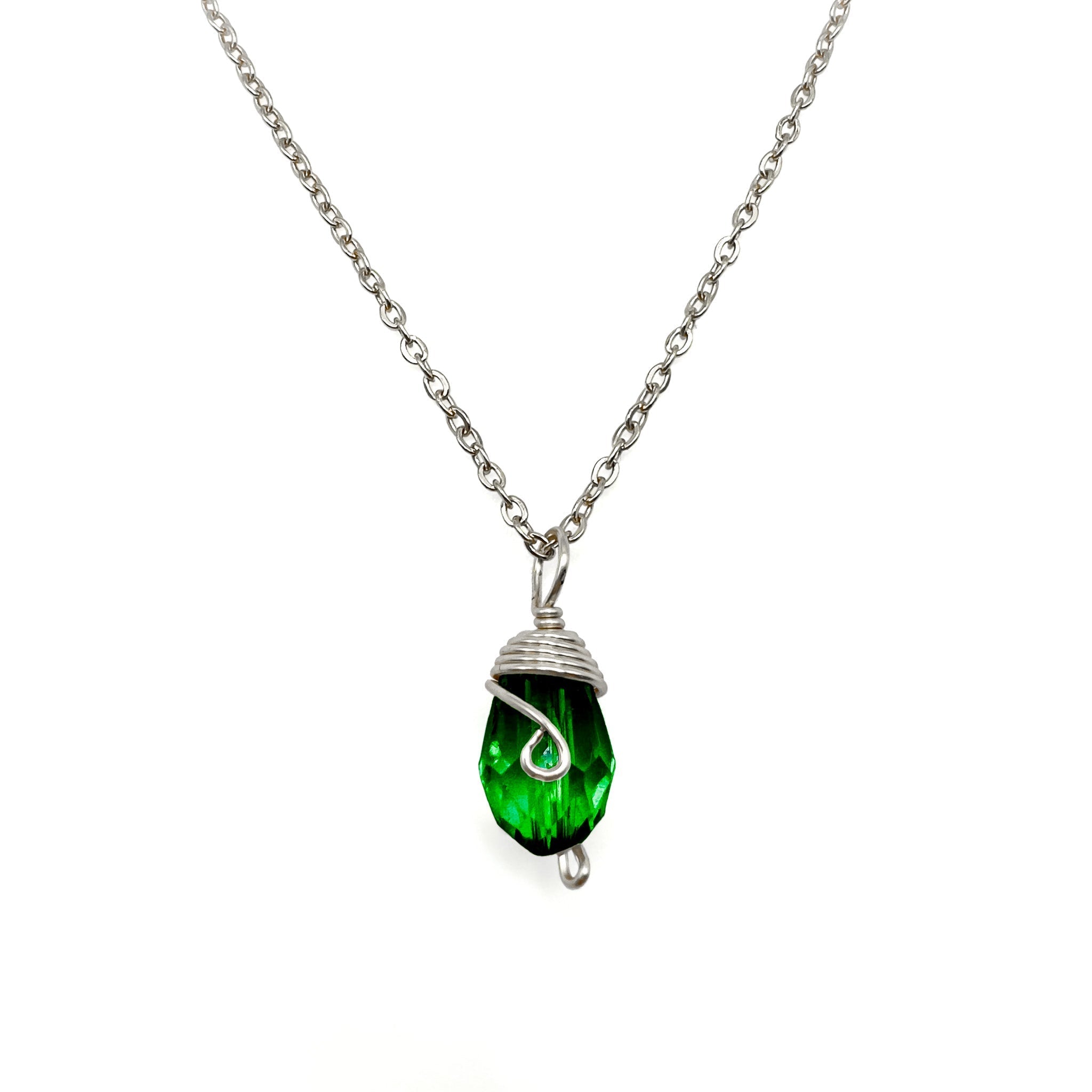 Silver Birthstone necklace by Alegria Accessories Inc