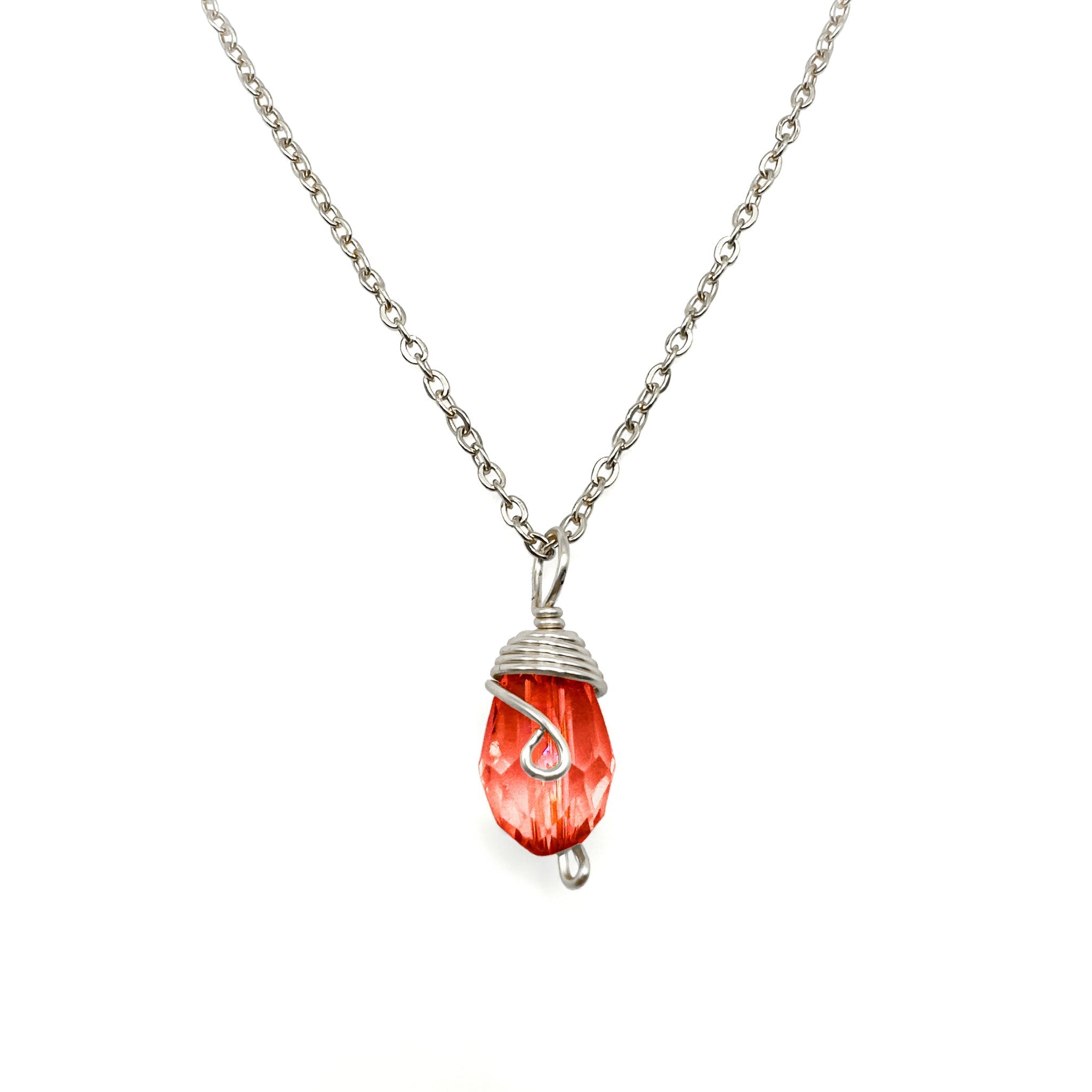 Silver Birthstone necklace by Alegria Accessories Inc