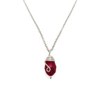 Silver Birthstone necklace by Alegria Accessories Inc