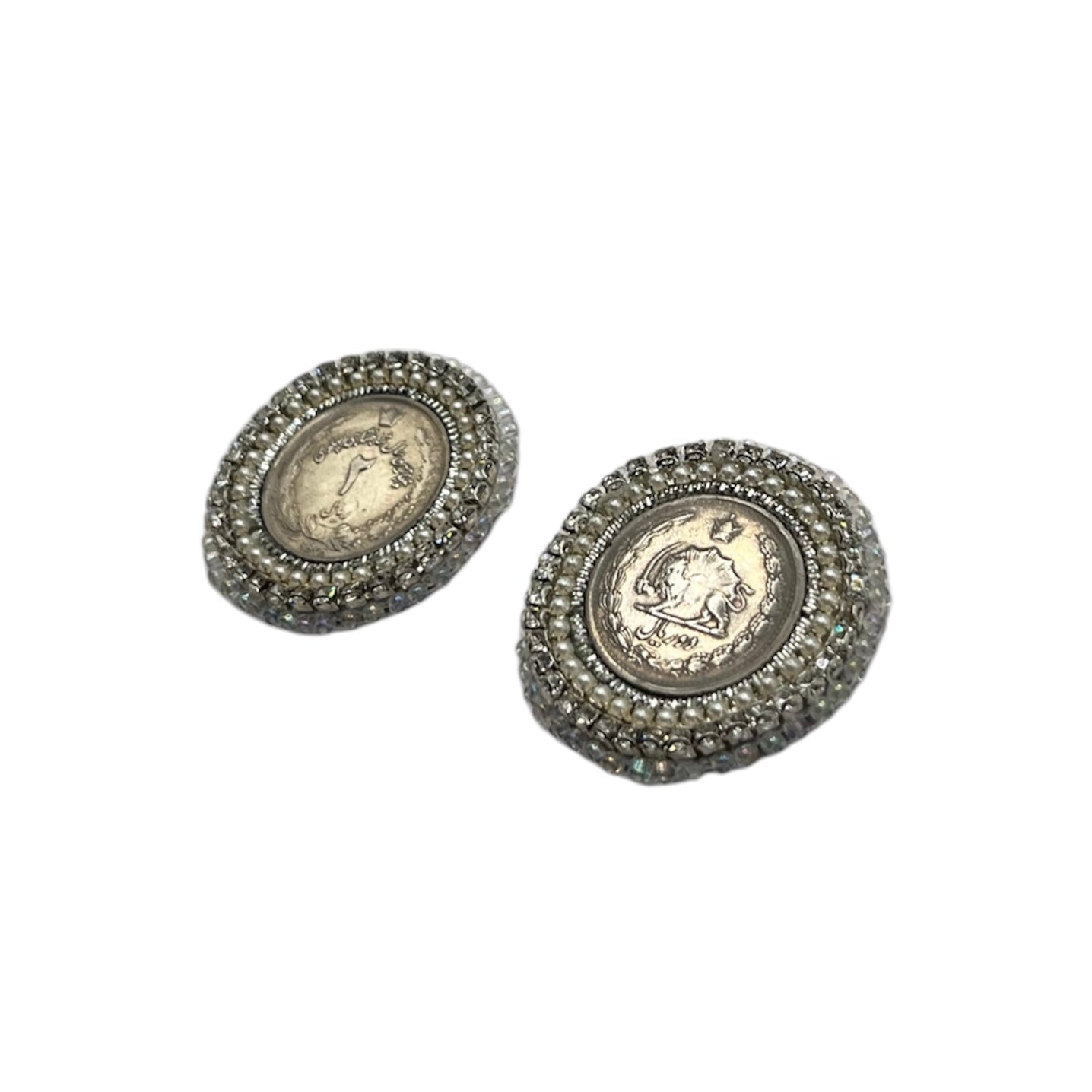 Silver Coin Mazaheri Earrings Earrings La Vie Bien Silver Coin Mazaheri Earrings