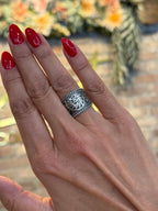 Silver Filigree Band Ring Silver Ring La Vie Bien Silver Filigree Band Ring