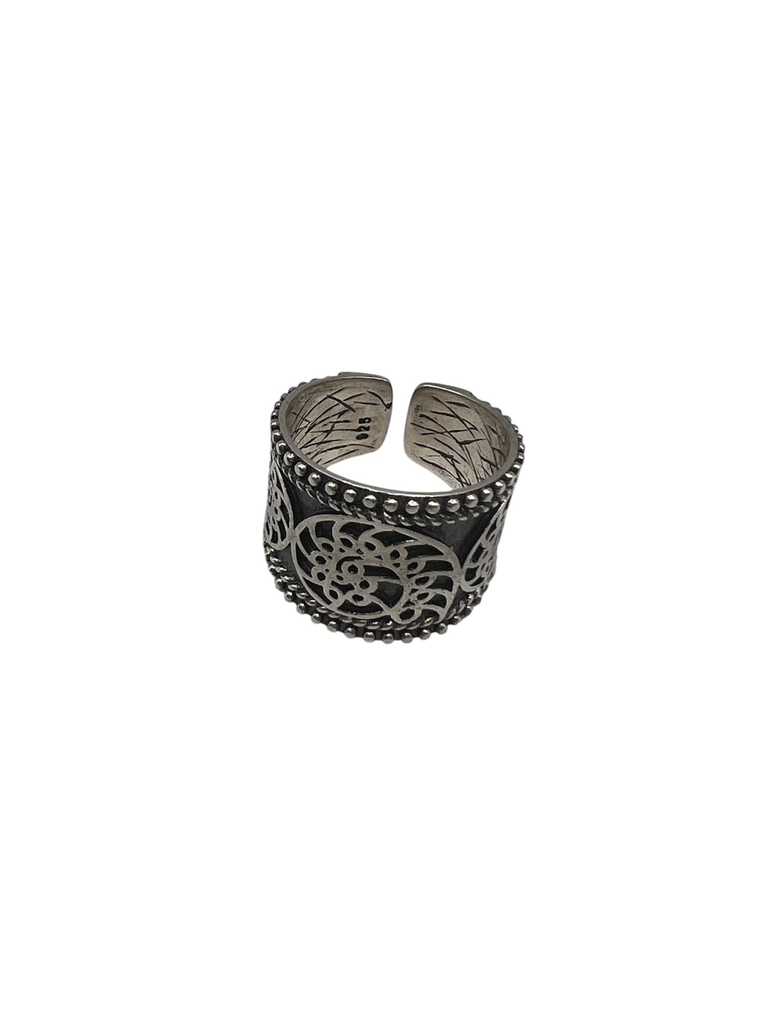 Silver Filigree Band Ring Silver Ring La Vie Bien Silver Filigree Band Ring