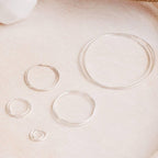 Silver Hoop Earrings Earrings La Vie Bien Silver Hoop Earrings
