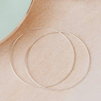 Silver Hoop Earrings Earrings La Vie Bien Silver Hoop Earrings