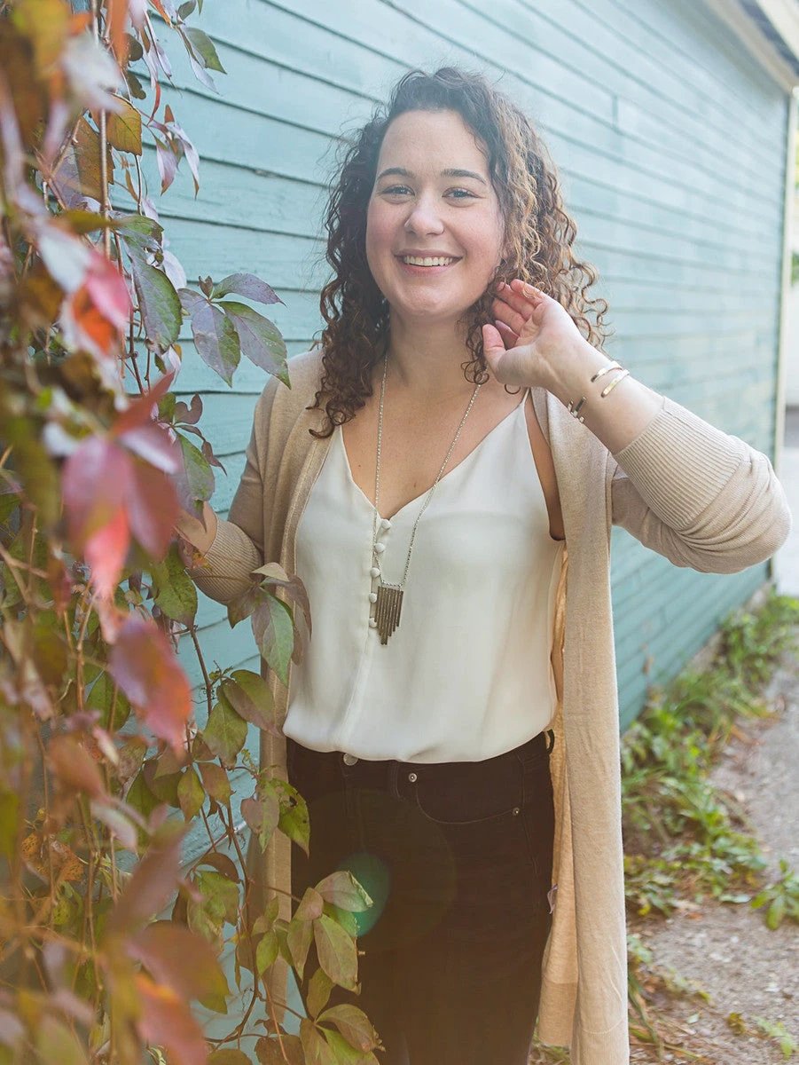 Picket Fence Pendant Necklace by Fair Anita