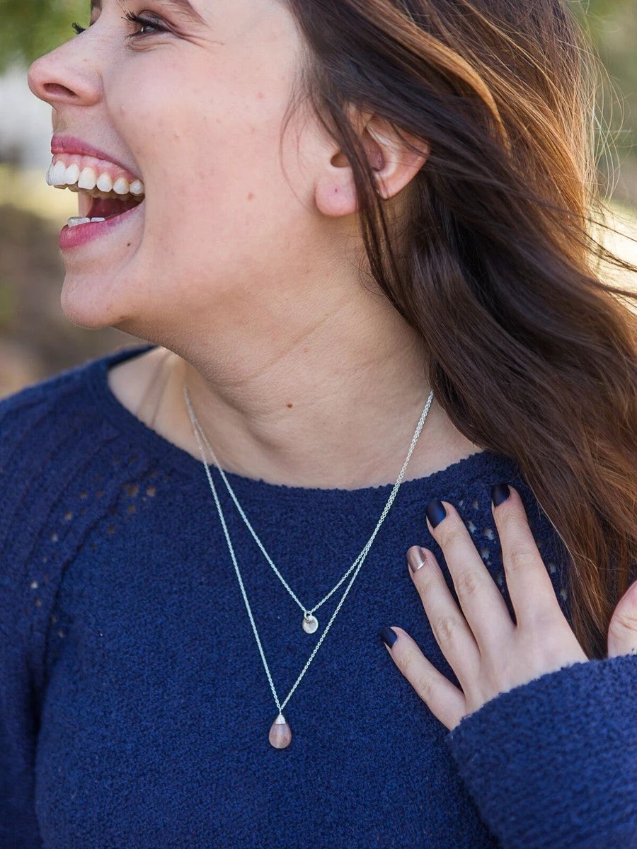 Triple Strand Multi-Way Pendant Necklace - Silver by Fair Anita