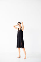 Simone Lace Trim Pima Cotton Gown NIGHTGOWN La Vie Bien Simone Lace Trim Pima Cotton Gown