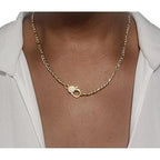 Simple Gold Chain link Necklace
